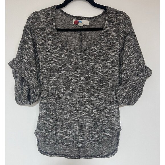 Free People Beach Pullover Womens Nani Knit Marled Gray Coastal Boho Size XS - Picture 1 of 6